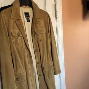 Vintage suede long coat